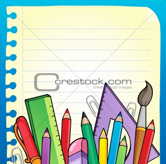 Notepad blank page and stationery 2