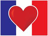 Heart France Flag