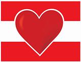 Heart Austria Flag
