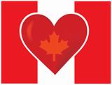 Heart Canadian Flag