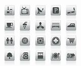 Hotel and Motel objects icons