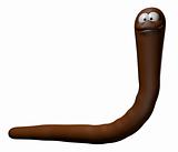 funny earthworm