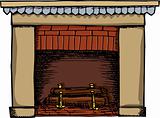 Fireplace Illustration