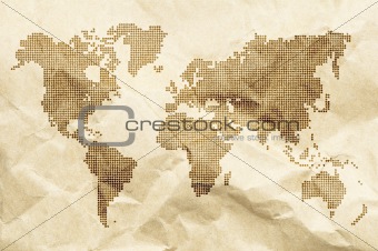 Dot World old style map background