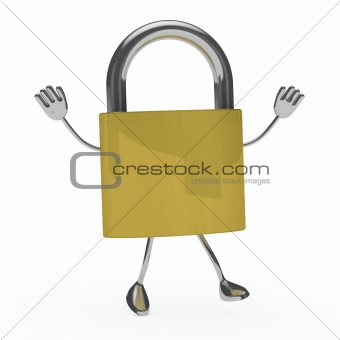 metal lock figure