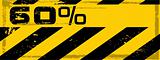 vector grunge danger percent banner