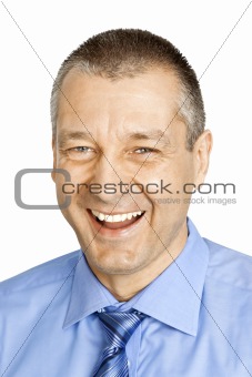 business man laughing