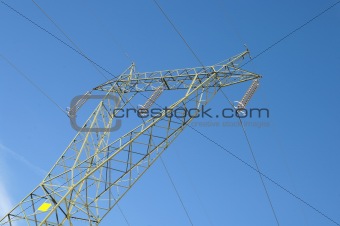 Italian electricity pylon medium voltage