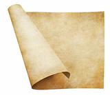 old parchment paper scroll