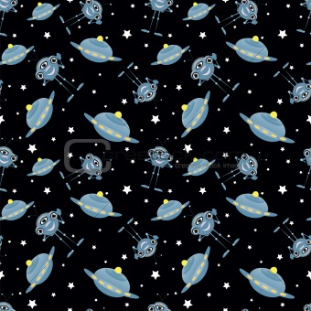 space seamless pattern