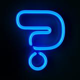 Neon Sign Question Mark