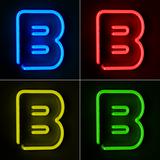 Neon Sign Letter B