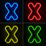 Neon Sign Letter X