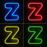 Neon Sign Letter Z