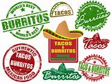 Tacos and burritos stamps