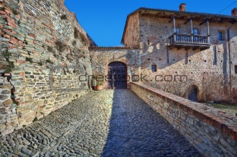 Ancient castle. Serralunga D'Alba, Italy.