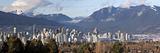 Vancouver BC City Skyline and Mountains