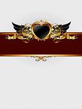 ornate frame with heart form
