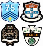 emblem badge set