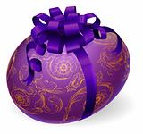 Decorated Wrapped Easter Egg