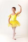 Cute little girl as ballet dancer 