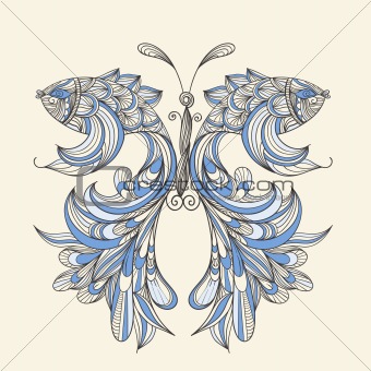 vector concept butterfly with wings