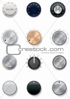 Vector knobs set