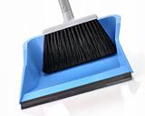 plastic broom with dustpan 