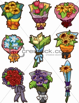 flower bouquet icons
