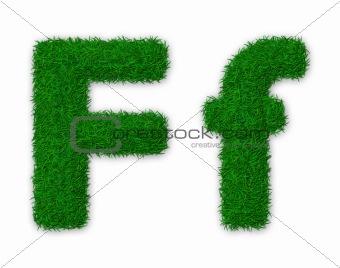 Grassy letter F