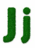 Grassy letter J
