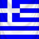 Flag of Greece, square and draped