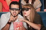Couple Captivated by 3D Movie