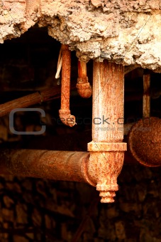 Old rusty pipes