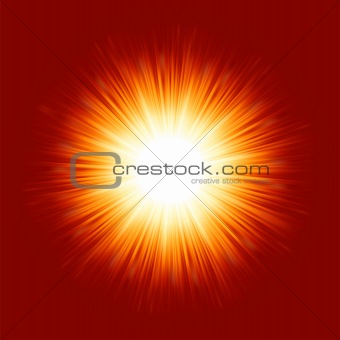 Sunburst rays of sunlight. EPS 8