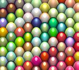 3d render easter egg in multiple bright color 