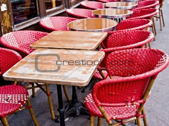 Empty Cafe terrace