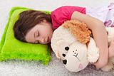 Sweet tranquility - young girl sleeping