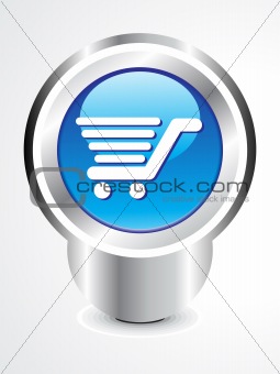 abstract shopping cart button
