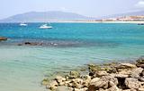 View of the beach and ocean Spain Tarifa
