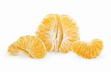 Sliced tangerine fruit
