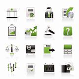 Stock exchange and finance icons