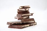 Stack of chocolate blocks