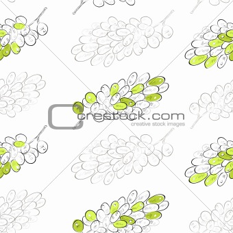 Seamless wallpaper with grapes