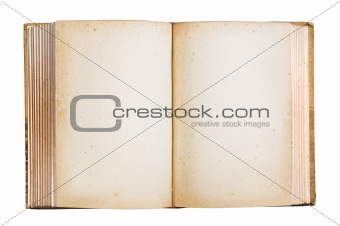 Old book isolated clipping path.