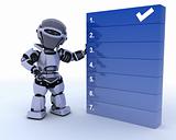robot with a to do list