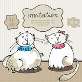 Cat card invitation
