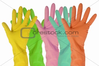 five color  gloves 