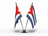 Miniature Flag of Cuba (Isolated)