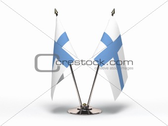Miniature Flag of Finland (Isolated)